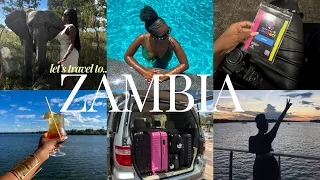 ZAMBIA VLOG 🌴 | victoria falls, luxury hotel, creators connect, safari, zambezi cruise + more!! ✨