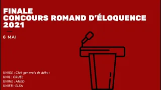 Finale Concours Romand d'éloquence 2021