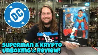 Superman & Krypto DC Multiverse McFarlane Unboxing & Review!