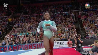 Simone Biles Showcases Her Technique In Her Floor Routine | Summer Champions Series