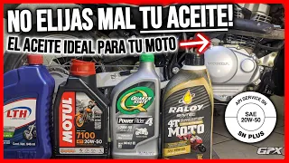 LA IMPORTANCIA DE UN BUEN ACEITE! No Pongas éstos a tú Moto! GUÍA Definitiva!