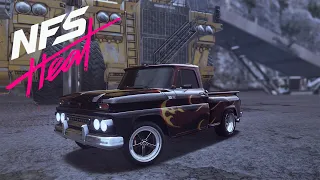 NFS: Heat | Ultimate Build | Customization of C10 Stepside Pickup '65 | Free Roam Gameplay