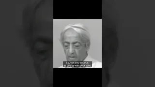 Observation without distortion | Krishnamurti #shorts