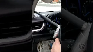 Установка блокиратора рулевого вала "Питон" на  Toyota Fortuner 2017