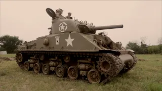 Camp Mabry  - Close Assault 1944 WWII Reenactment Sherman Tank