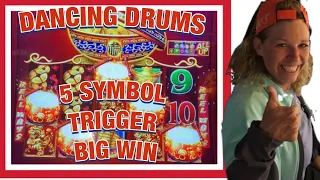 🥁🥁NEW GAME ALERT DANCING DRUMS 5 SYMBOL BONUS TRIGGER BIG WINS 🥁🥁KICKAPOO LUCKY EAGLE CASINO