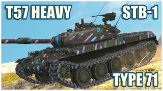 STB-1, T57 Heavy & Type 71 • WoT Blitz Gameplay