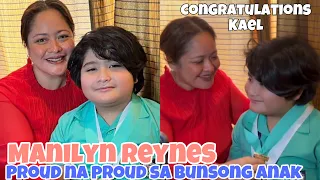 MANILYN REYNES PROUD NA PROUD SA KANYANG BUNSONG ANAK NA SI KAEL MATAPOS MAKAKAKUHA ITO NG AWARD