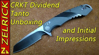 CRKT Directive Unboxing and Initial Impressions / Tanto?