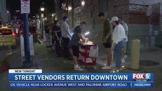 Street Vendors Return to Downtown