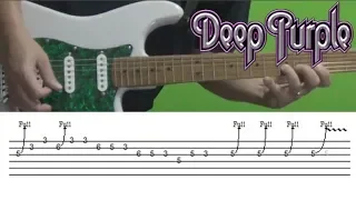 Deep Purple - Smoke on the Water (Solo) Guitar Lesson with Tabs!