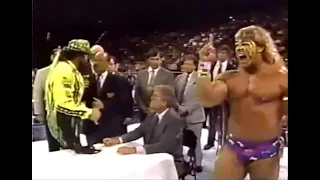 Macho King/Ultimate Warrior Career Match Contract Signing (03-17-1991)