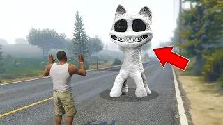 НАШЁЛ БЕЛЫЙ МУЛЬТЯШНЫЙ КОТ в ГТА 5 МОДЫ! WHITE CARTOON CAT ОБЗОР МОДА в GTA 5 ВИДЕО