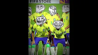Brazil 2022-2002 Troll Face Squad #shorts #football #brazil