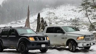 RAM 1500 & Nissan Pathfinder Ice/Snow Offroad