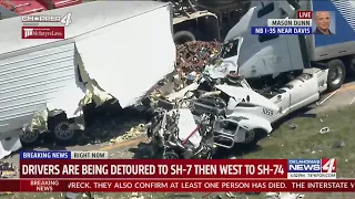 Five semi trucks involved in deadly crash