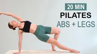 20 MIN PILATES ABS + SLIM LEGS | Strengthening and Toning | No Repeat, No Equipment