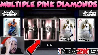 NBA 2K19 *JUICED* PINK DIAMOND GILBERT ARENAS PACK OPENING IN MYTEAM