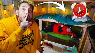 24 HOUR OVERNIGHT SURVIVAL CHALLENGE IN BUNKERS!