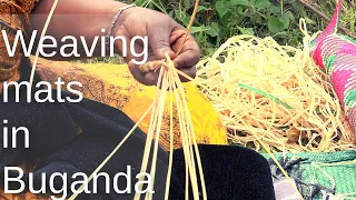 How to weave Baganda mats  | 🇺🇬 mats and baskets  #travel video