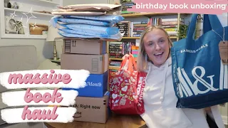 birthday book haul & unboxing 🎉  | MASSIVE BOOK HAUL