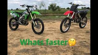 Kx250f vs Cr125 (what’s faster)