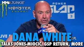 Dana White Reacts to Jon Jones vs. Stipe Miocic Booking, Discusses Georges St-Pierre's Return, More