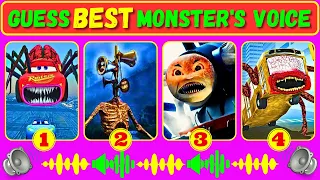 Guess Monster Voice McQueen Eater, Siren Head, Spider Thomas, Bus Eater Coffin Dance