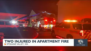 Two injured in Spokane Valley apartment fire