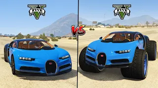 Gta 5 Normal bugatti chiron Car Vs Gta 5 Monster bugatti chiron Car - Which Is Best?