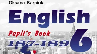 Карпюк 6 Тема 4 Урок 2 Reading4Fun Сторінки 187-189 ✔Відеоурок