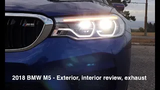 2018 BMW M5 - Exterior, interior review, exhaust