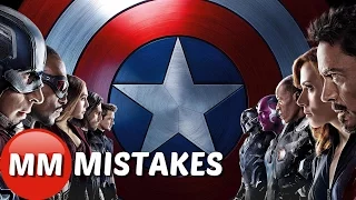 Marvel Captain America Civil War MOVIE MISTAKES You Missed |  Captain America Goofs