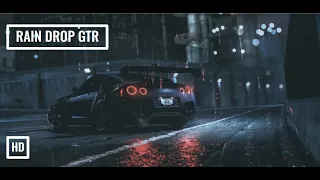 Night Rain on a GTR - 10 Hours Video with Sounds of Soothing Rain for Relaxation and Sleep