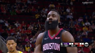 How James Harden Got 9 Fouls and Had 19 Free Throws in Game with Lakers | 2018.12.13 NBA Season