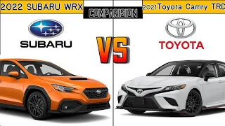 2022 Subaru WRX STi Sedan vs 2021 Toyota Camry TRD Sedan Comparison