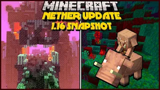 Minecraft's  BEST UPDATE EVER | Brand New Armor, Mobs & Structures - 1.16 Nether Update