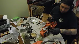 husqvarna 55 chainsaw rebuild