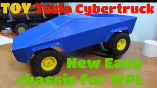 Toy Tesla Cybertruck car model with 3D printer