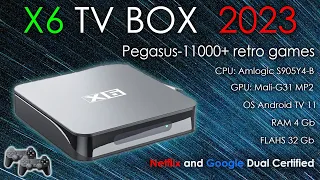 TV Box X6: Android TV 11, Netflix Google Certified, 11000 Retro Games, 4K HDR. Quick Review