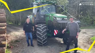 K175R gen.2 Forstschlepper: Maximalleistung von 203 PS, kompakte Bauweise, leistungsstarke Maschine