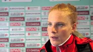 Betty Heidler (GER) after winning the hammer throw at Gateshead 2013 ETCH