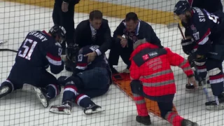 Nedorost gets seriously injured after Golyshev hit