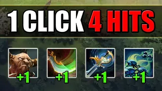 1 CLICK = 4 HITS in a row [Echo Sabre + Geminate Attack + Moment of Courage] Ability draft