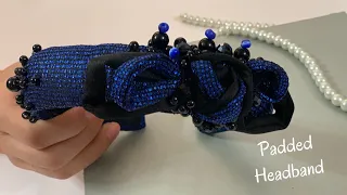 Padded Headband , Diy , How to make headband with pearl