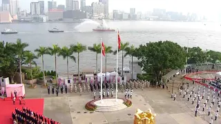 Hong Kong celebrates National Day with flag-raising ceremony