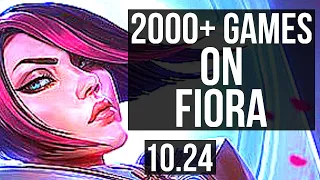 FIORA vs VOLIBEAR (TOP) | 8/0/3, 2000+ games, 7 solo kills, 1.4M mastery | KR Diamond | v10.24