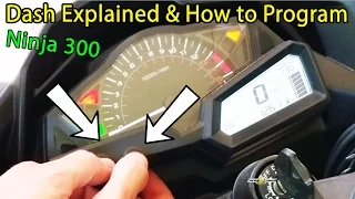 Ninja 300 Dash Lights Explained + How to Program Ninja 300 Dash