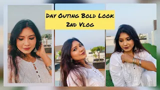Day Outing Bold Look || 2nd Vlog
