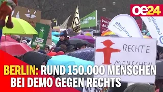 Berlin: Rund 150.000 Menschen bei Demo gegen Rechts